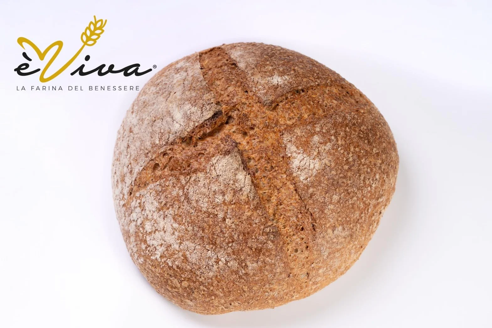 Agricola Piano - Autentica | Harina de Trigo Integral kg 1-100% Italiana – Ideal para Pan, Galletas y Masa Quebrada - Integral Verdadera – Profesional - Sin Aditivos - èViva
