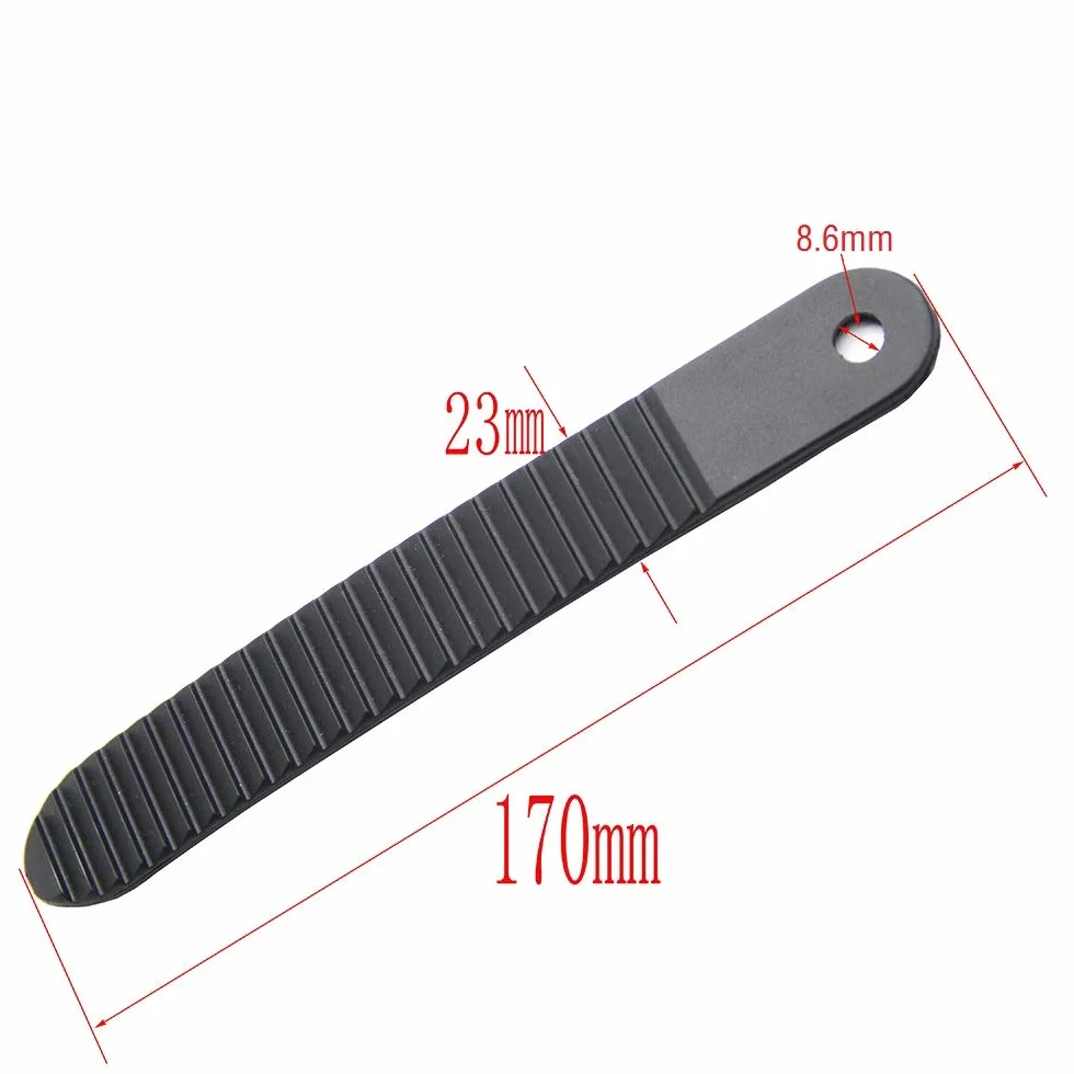 Unión Lengua del Dedo del Pie Correas de Escalera Negro Plástico 6.7 Pulgadas para Tabla de Snowboard