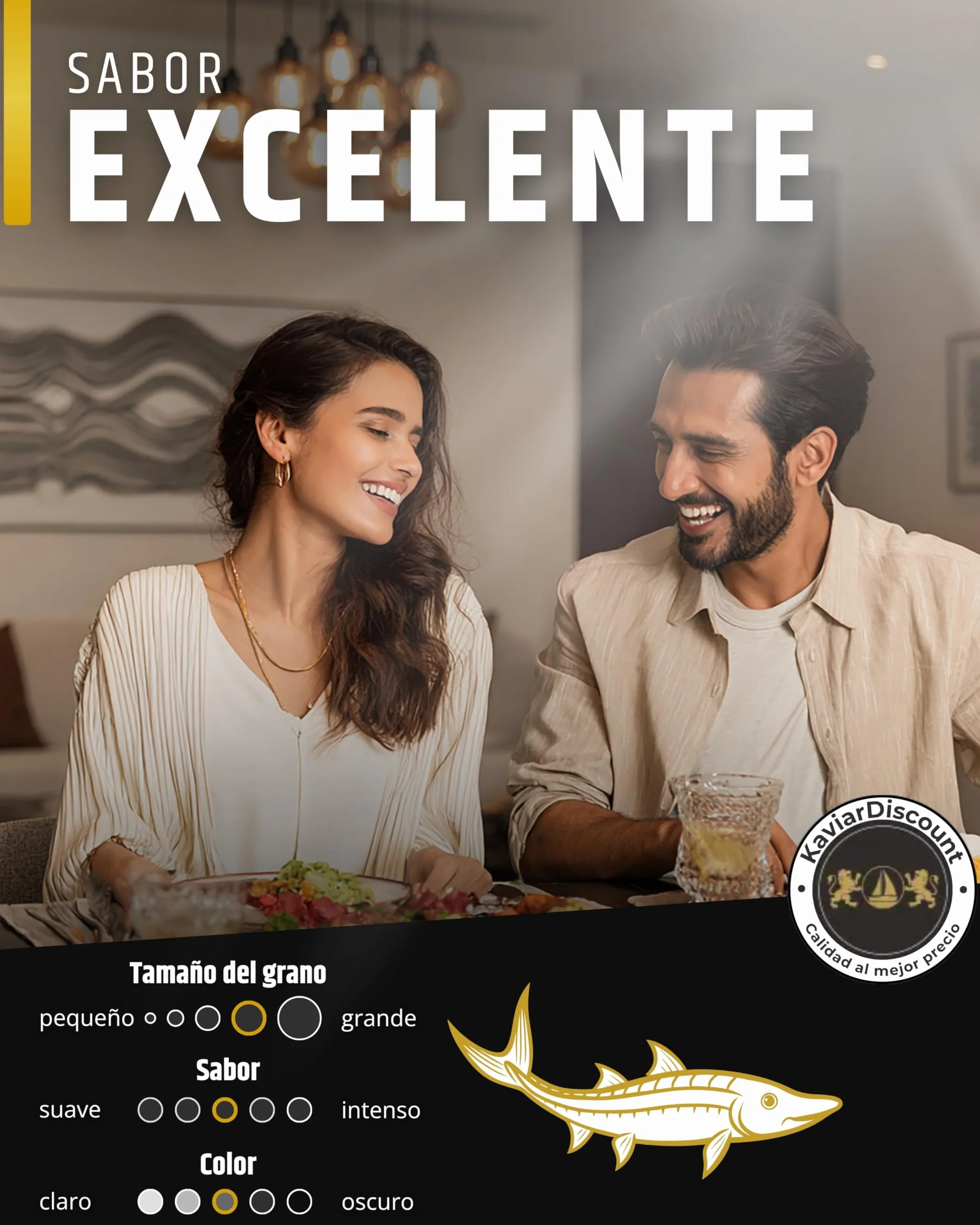Sepehr Dad Amur Beluga Sturgeon Caviar Premier | cría NC | 125 gramos