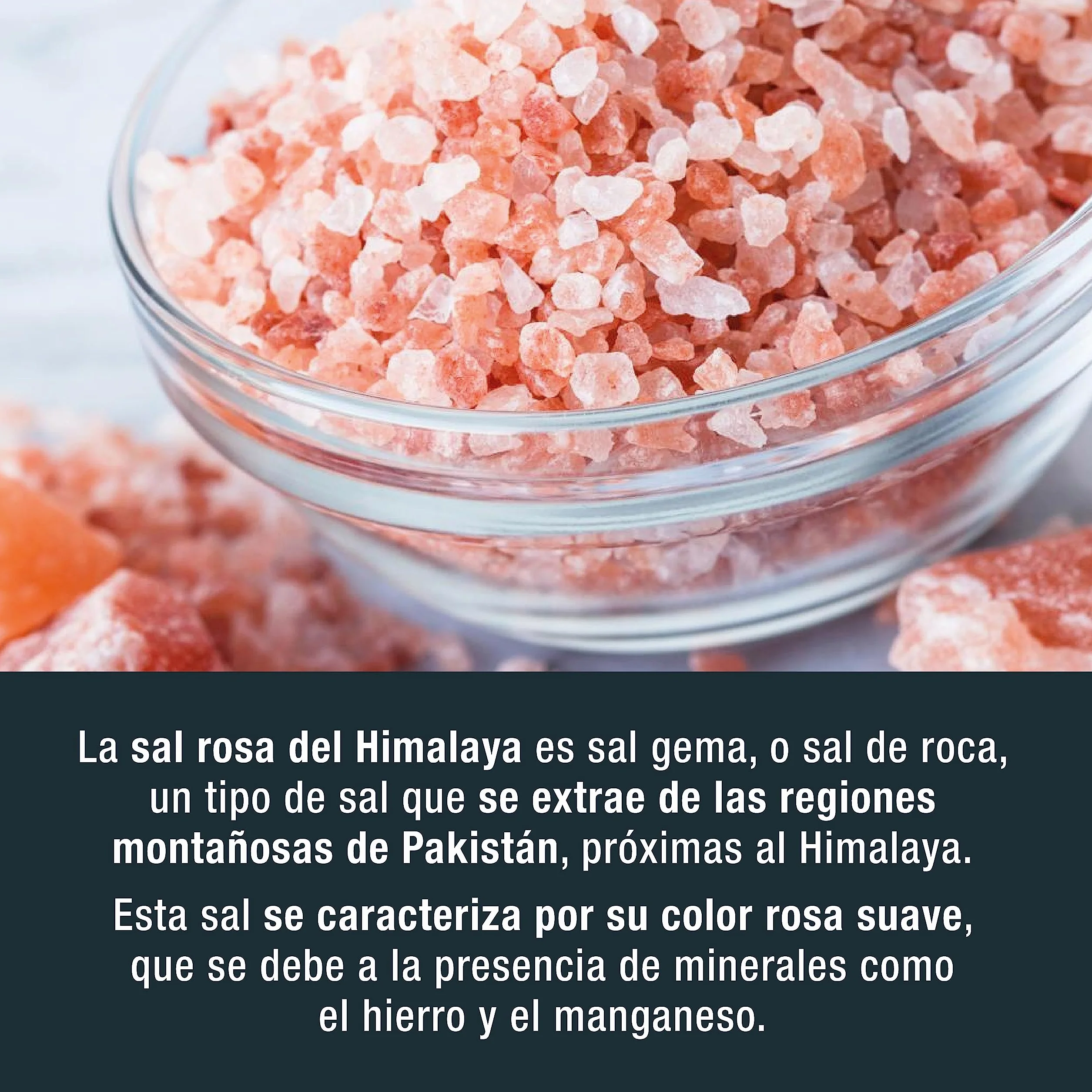 WALLY GOURMET Sal Rosa Del Himalaya Gruesa. 100% Natural, Sin Aditivos, Sin Refinado. Mayor Contenido En Oligoelementos. Para Sazonar Y Condimentar. Origen: Pakistán (950gr.)
