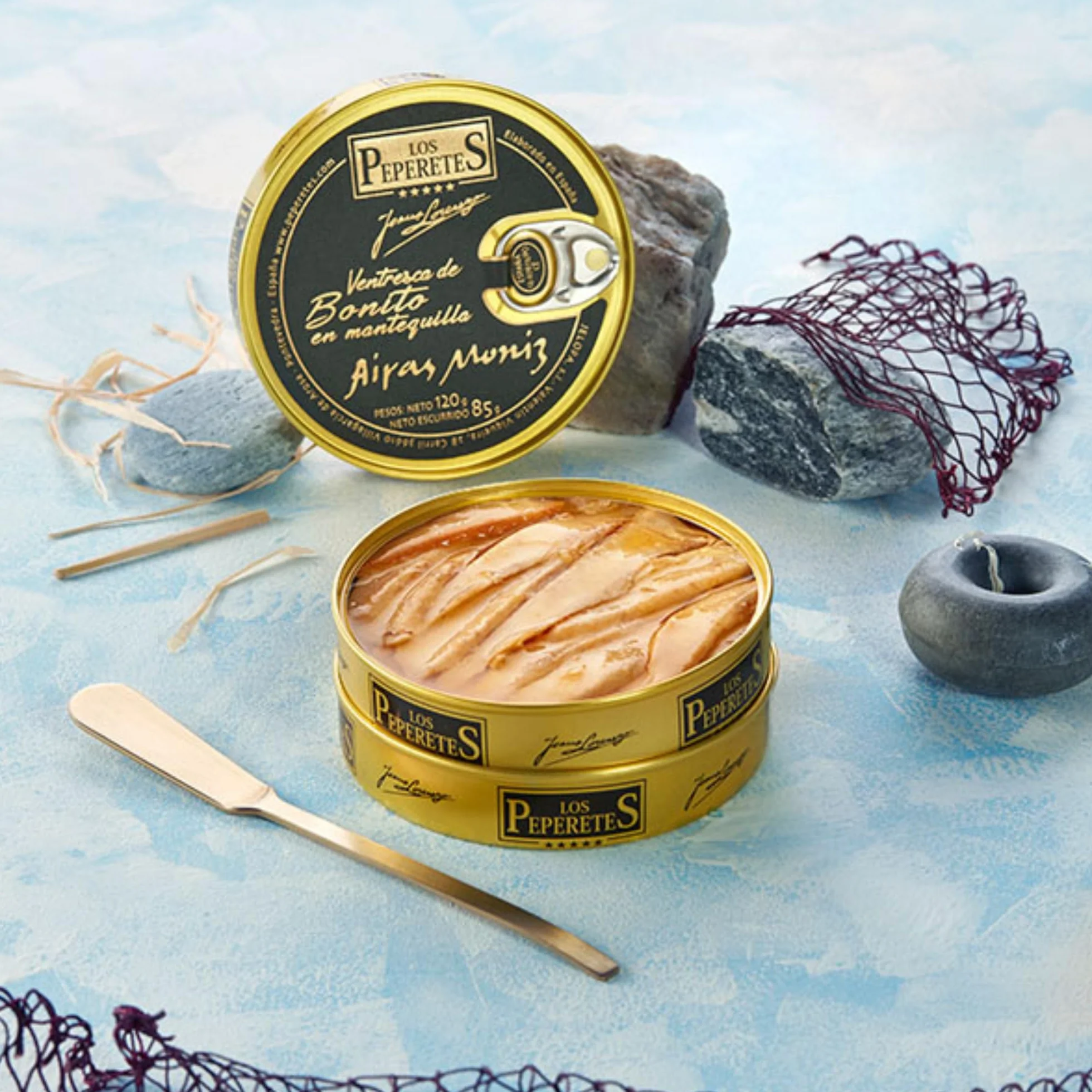 LOS PEPERETES Ventresca en Mantequilla Arias Ortiz 120 g | Conserva Gourmet Gallega | Ventresca del Atlántico en Mantequilla Tradicional | Elaboración Artesanal | Sabor Exclusivo de Galicia