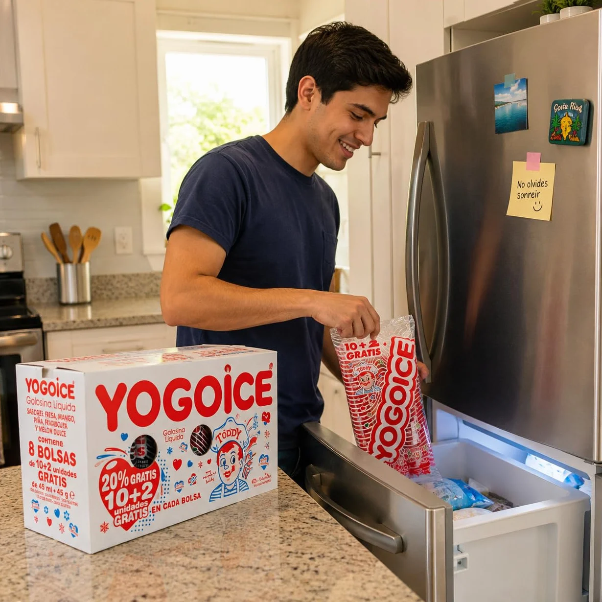 Yogo Ice Golosinas Líquida Polo Refrescante - 96 Unidades Sin Gluten