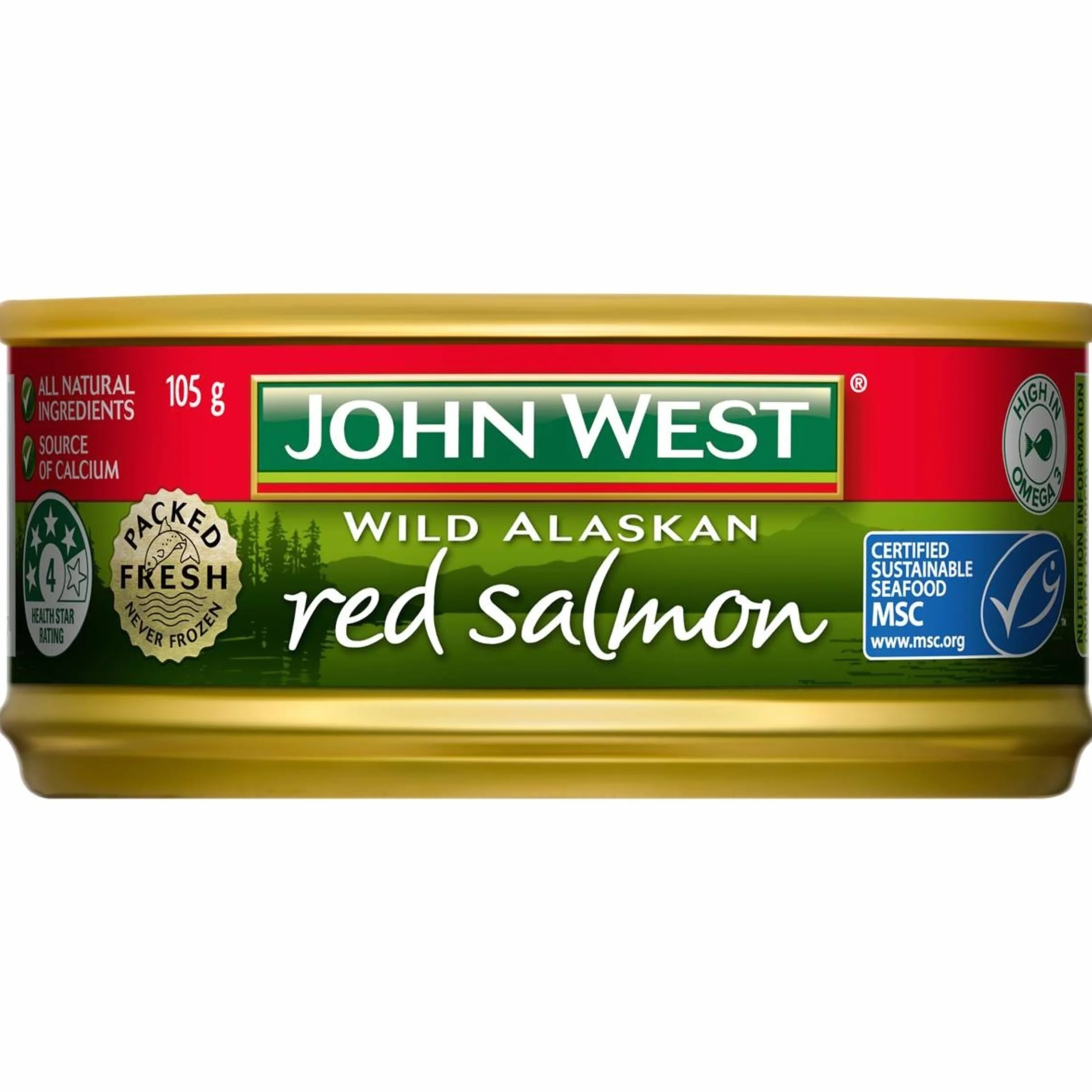 Salmón Rojo John West 105g