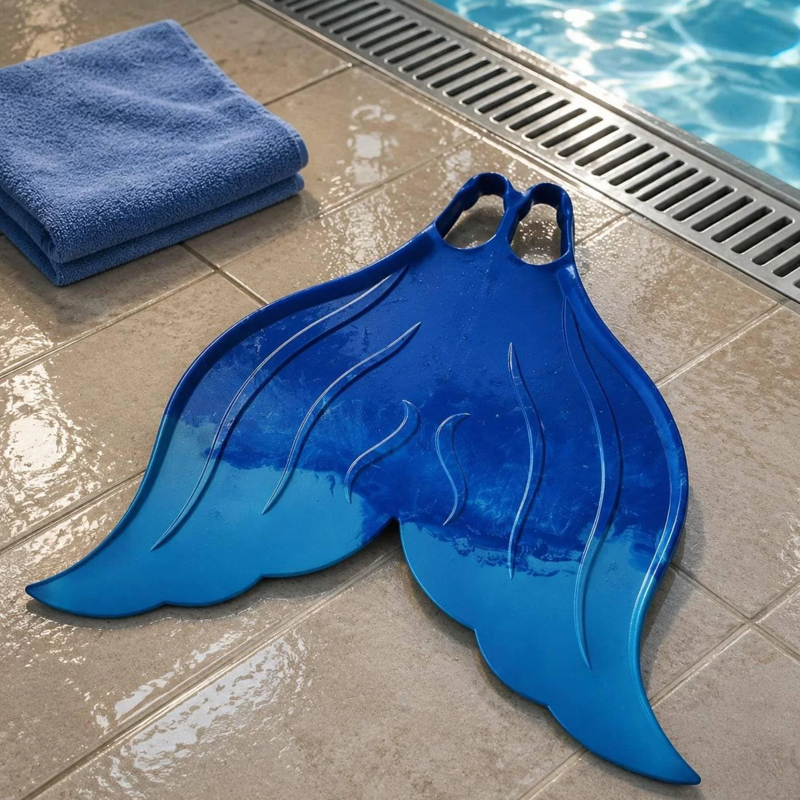 Monoaleta Natación Multitalla Patada Entrenamiento Flexible Cola Acuática para Buceo