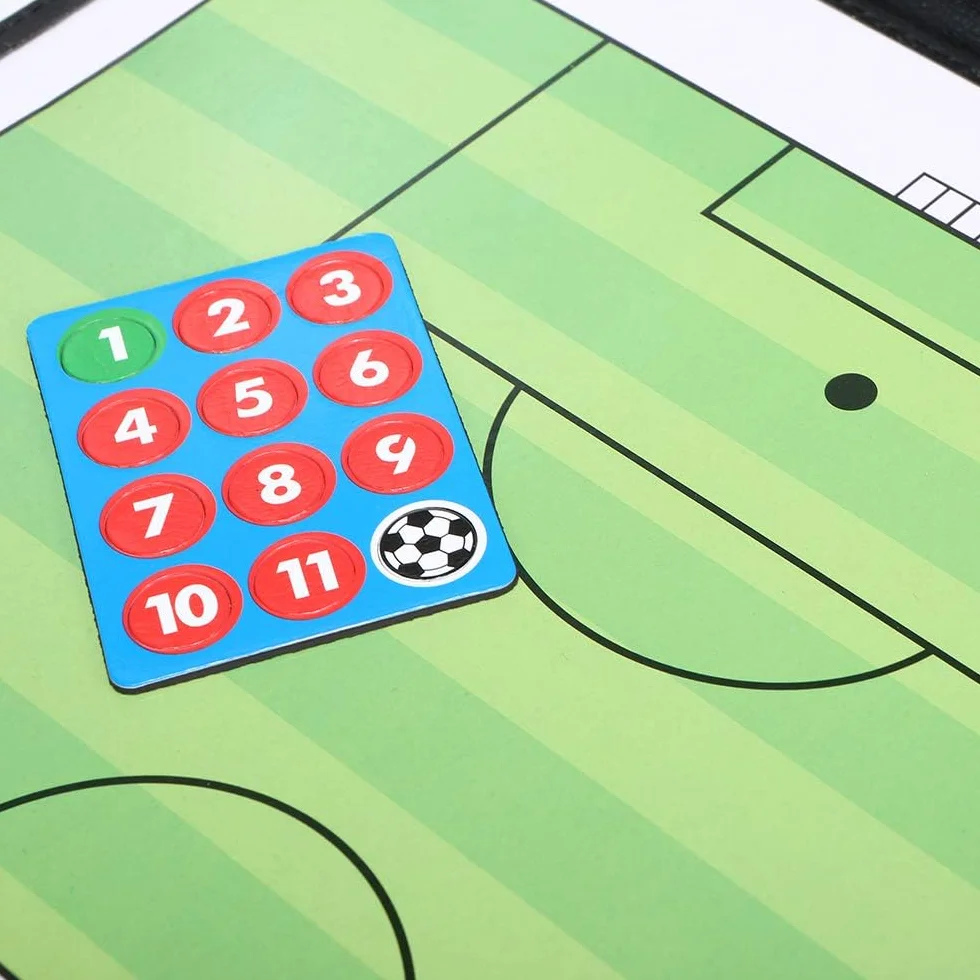 Tablero de Táctica Magnética de Fútbol Plegable con Marcador de Jugadores