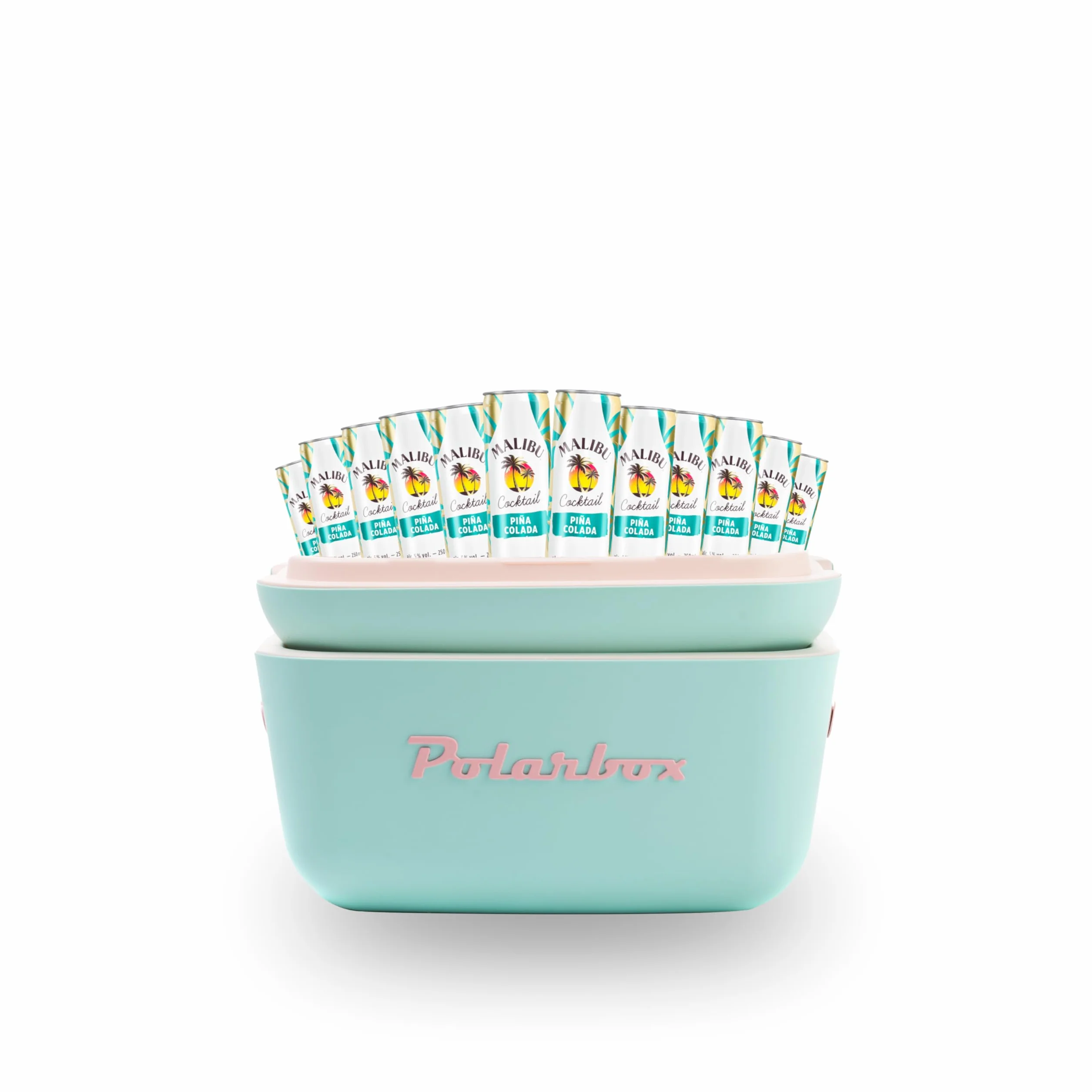 Malibú Piña Colada REDI Cóctel 12 unidades con POLARBOX de Regalo - 250 ml