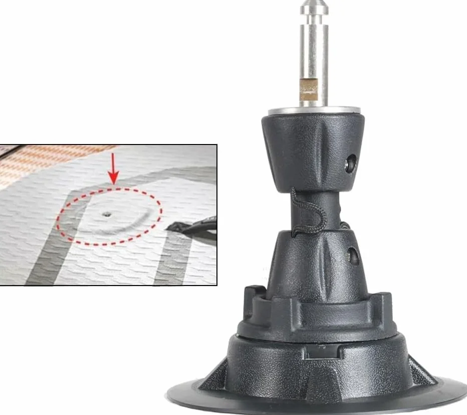 TaiCha Base de mástil de windsurf giratoria 360 grados diámetro 12,5 cm para tablero de vela