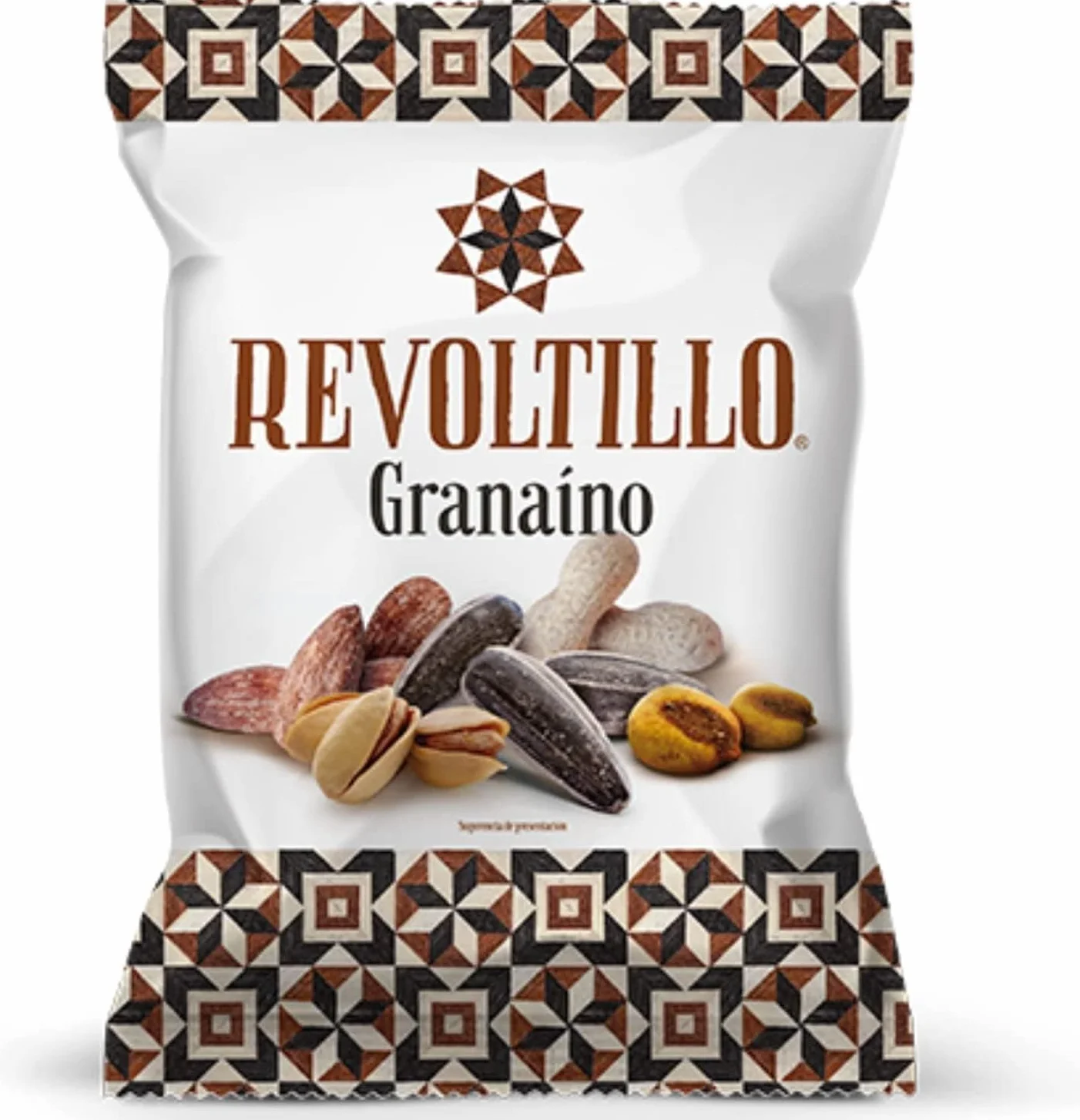 Revoltillo Granaino | Expositor 10 Bolsas de 120g con Pistachos, Pipas, Cacachuetes, Almendras y Kikos