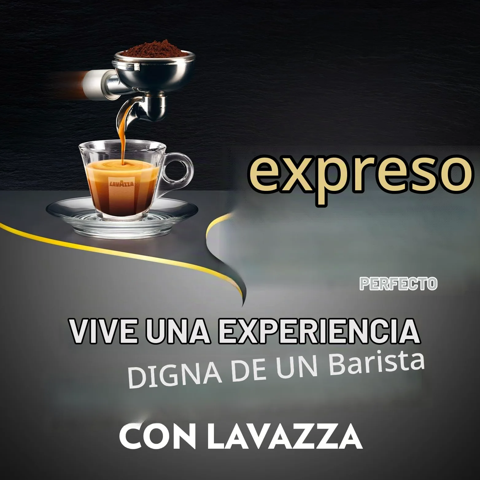 Lavazza, Espresso Barista Perfetto, Café en Grano Natural, Ideal para Máquina de Café Espresso o Superautomática, con Notas Aromáticas Florales, 100% Arábica, Intensidad 6/10, Tueste Medio, 1 kg