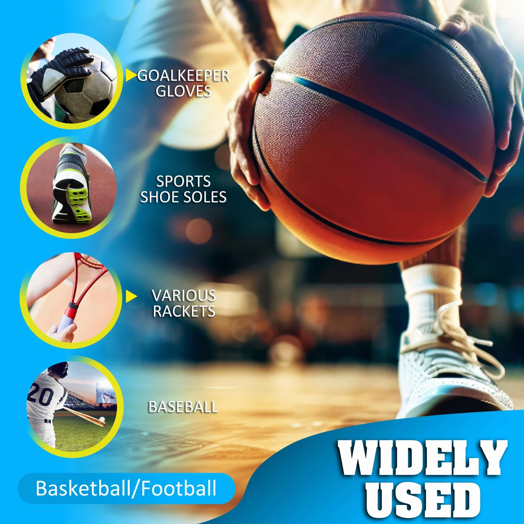 Limino Grip Spray Guantes de Portero en Aerosol 200 g Accesorios Entrenamiento Fútbol Baloncesto Tenis Golf