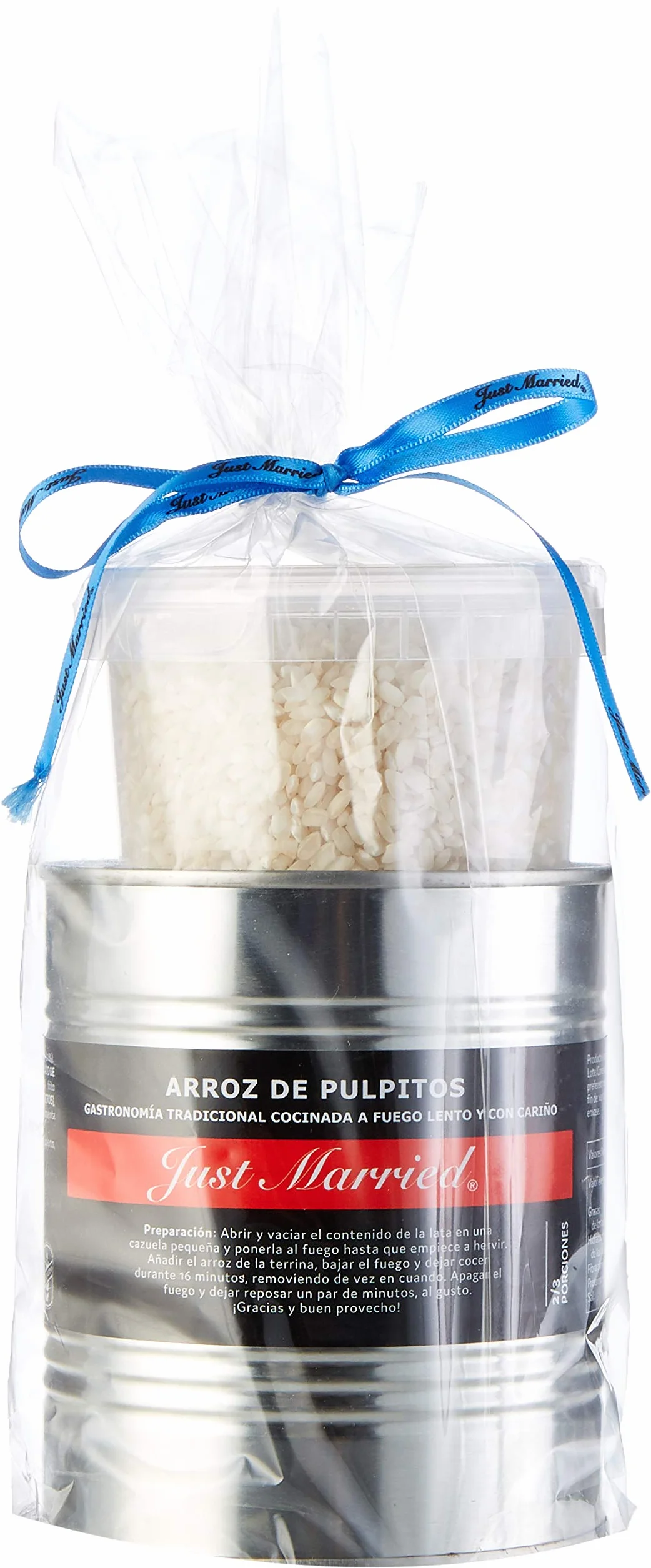 Arroz de Pulpitos al Vino Tinto, Plato de Pescado y Marisco Envasado