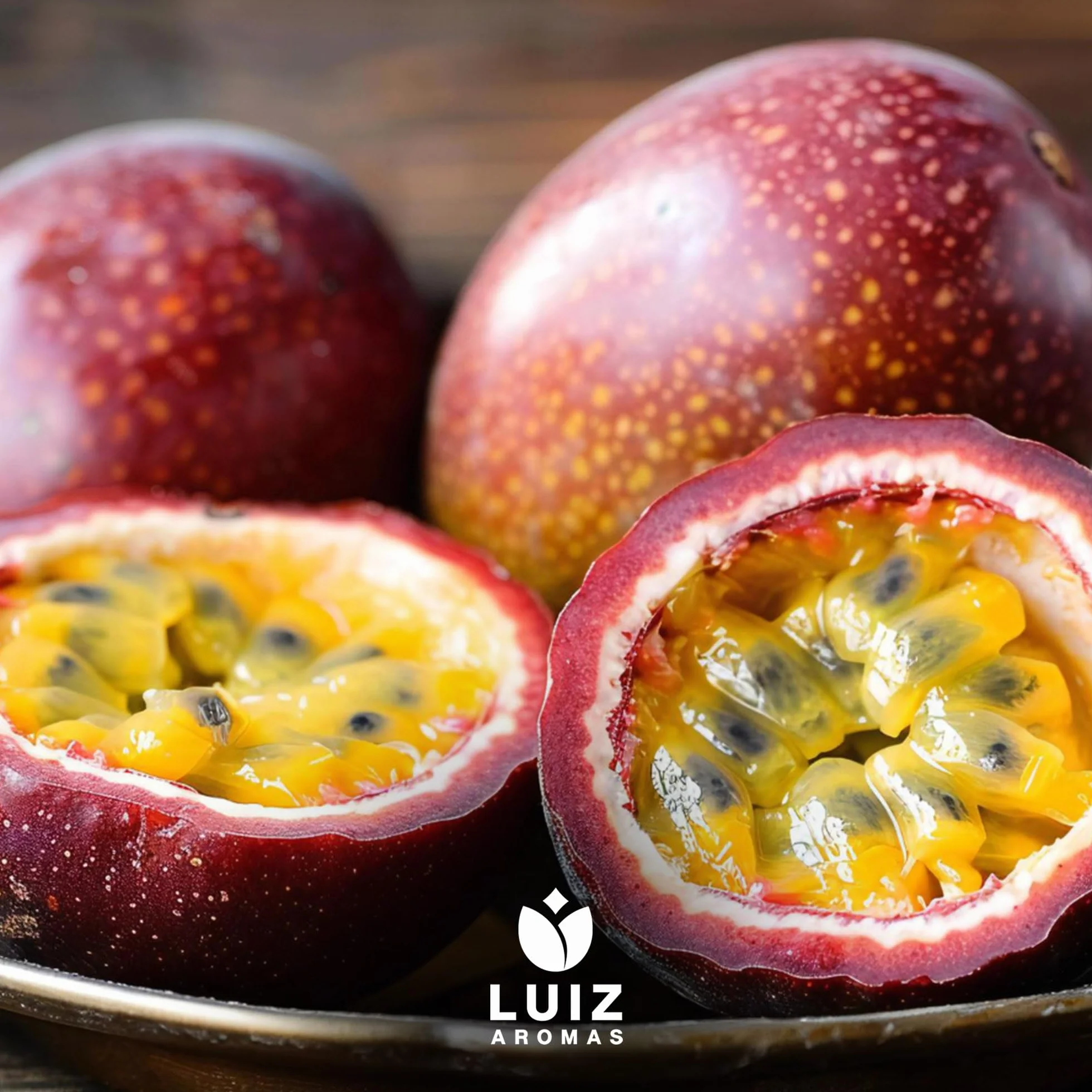 LUIZ AROMAS | Aroma Maracuyá - Aroma Alimentario en Gotas para dulces de Hornear, Pasteles, Bizcochos y Tartas | Producto Vegano sin Calorías y sin Azucar | Producto 100% Italiano (100g)