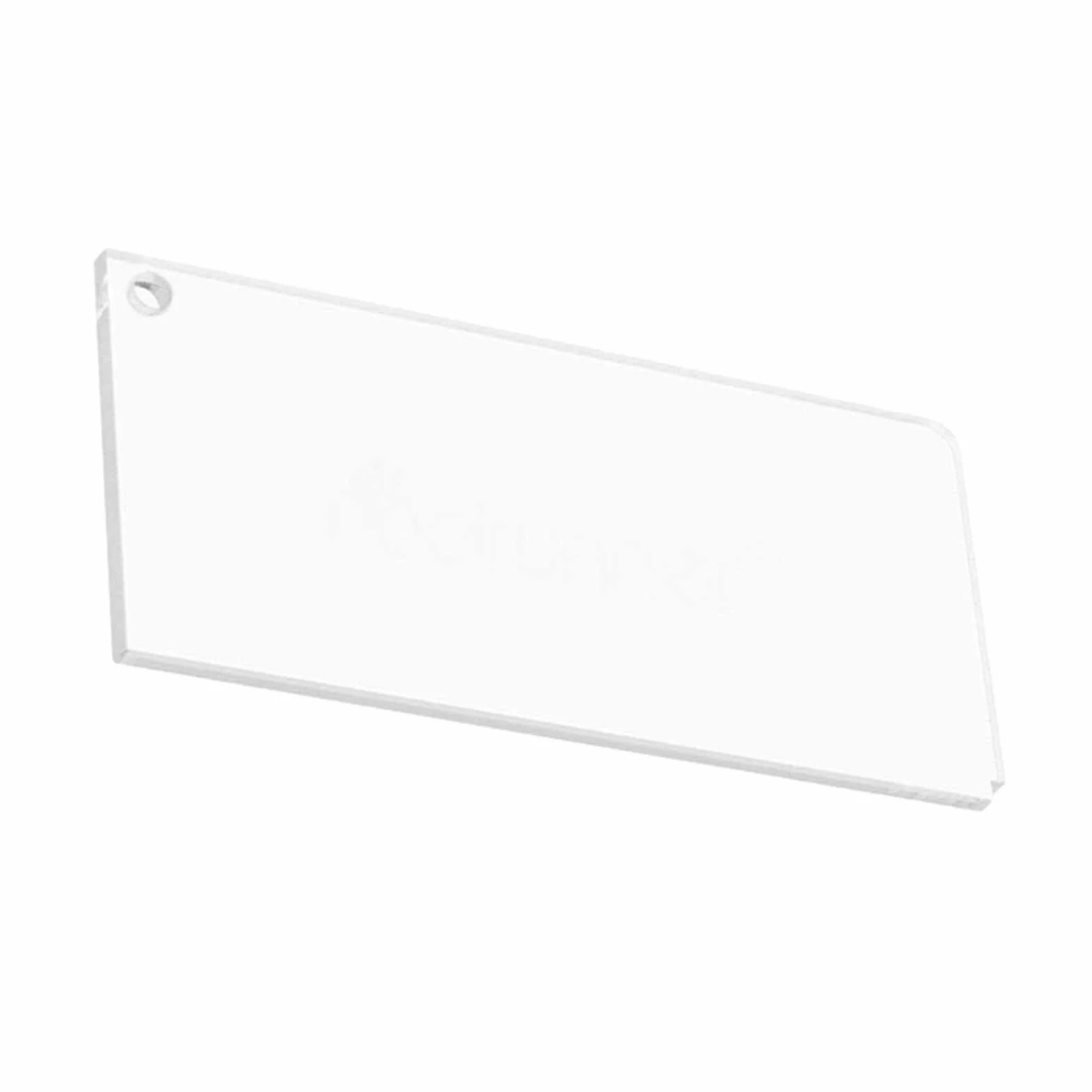 Rascador de cera de acrílico para esquís y tablas de snowboard 23 x 5,7 x 0,4 cm transparente