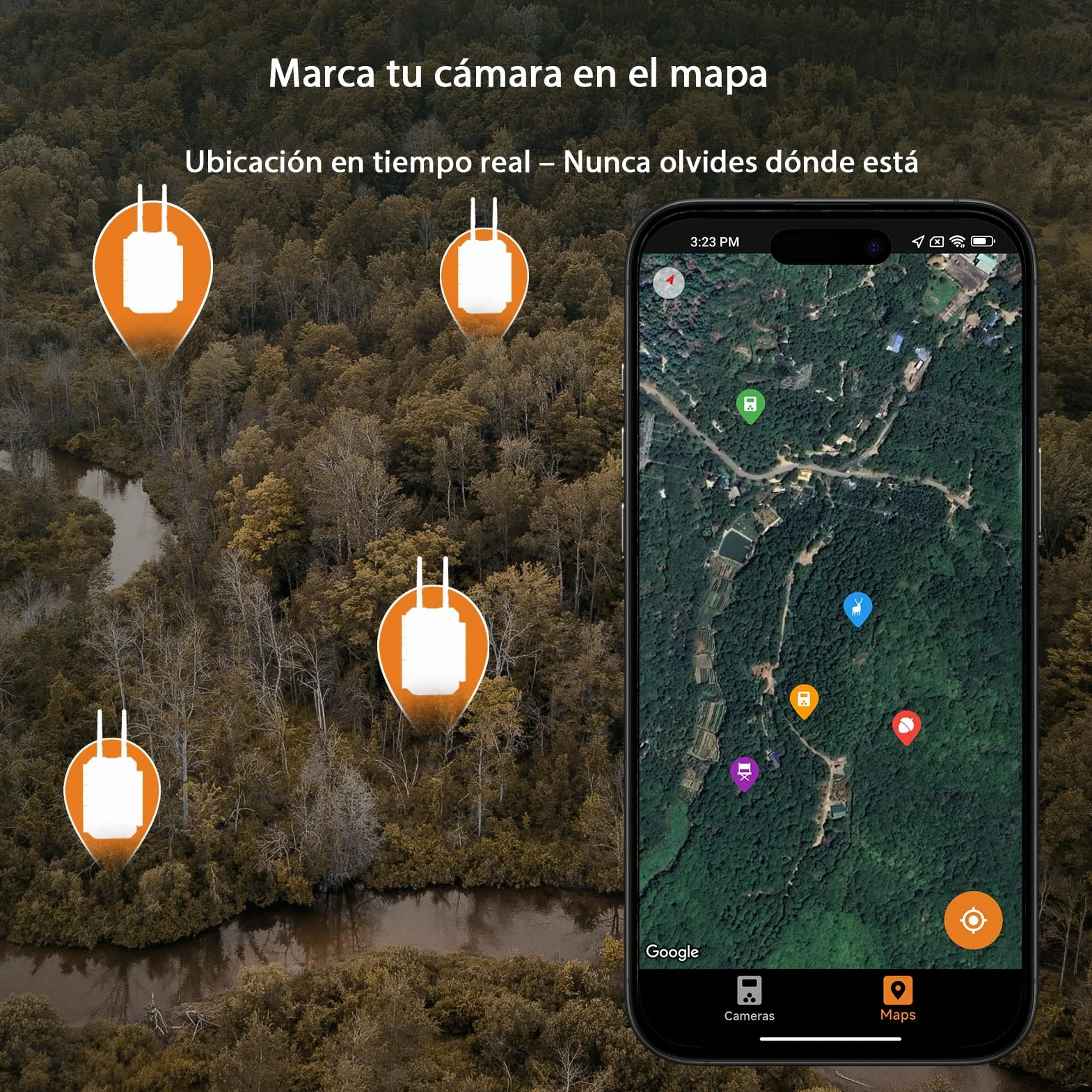 GardePro E8 2.0 Cámara de Caza WiFi Doble Antena 64MP 4K H.264 Visión Nocturna 30m IP66