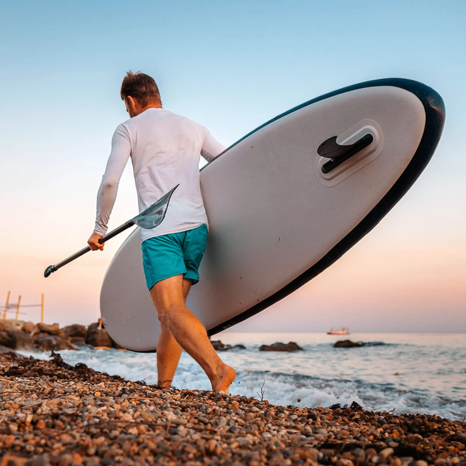 APOMOONS Removible Universal Quilla Paddle Surf 9 Pulgadas Reforzado Aleta Sup Fin Accesorios