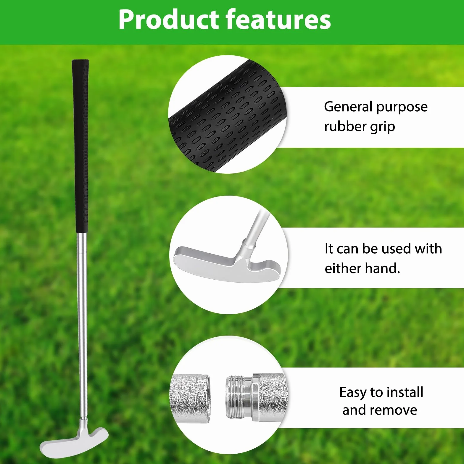 Juego de entrenamiento de swing de golf ajustable retráctil para interiores y exteriores regalo