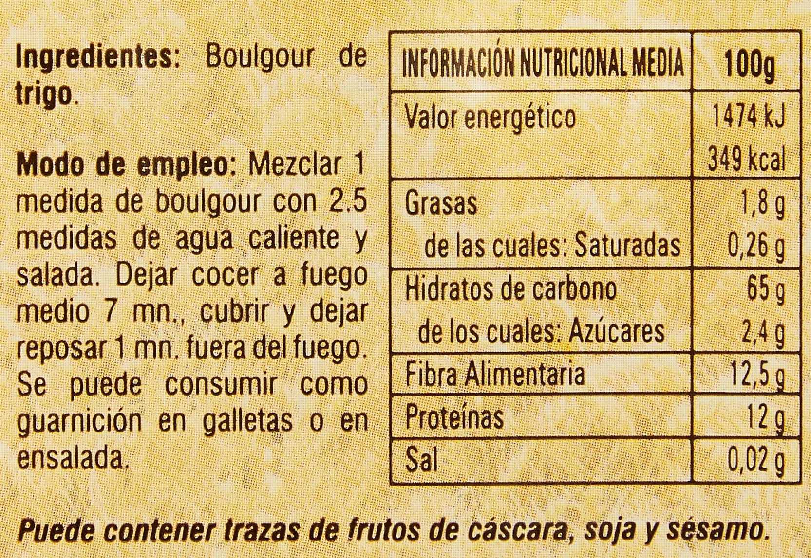 Int-Salim Boulgour Fino 500gm