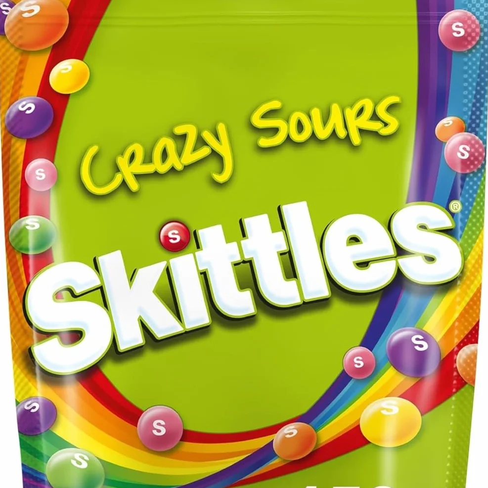 Skittles Caramelos ácidos Masticables en Bolitas de frutas (pack de 15 x 152g)