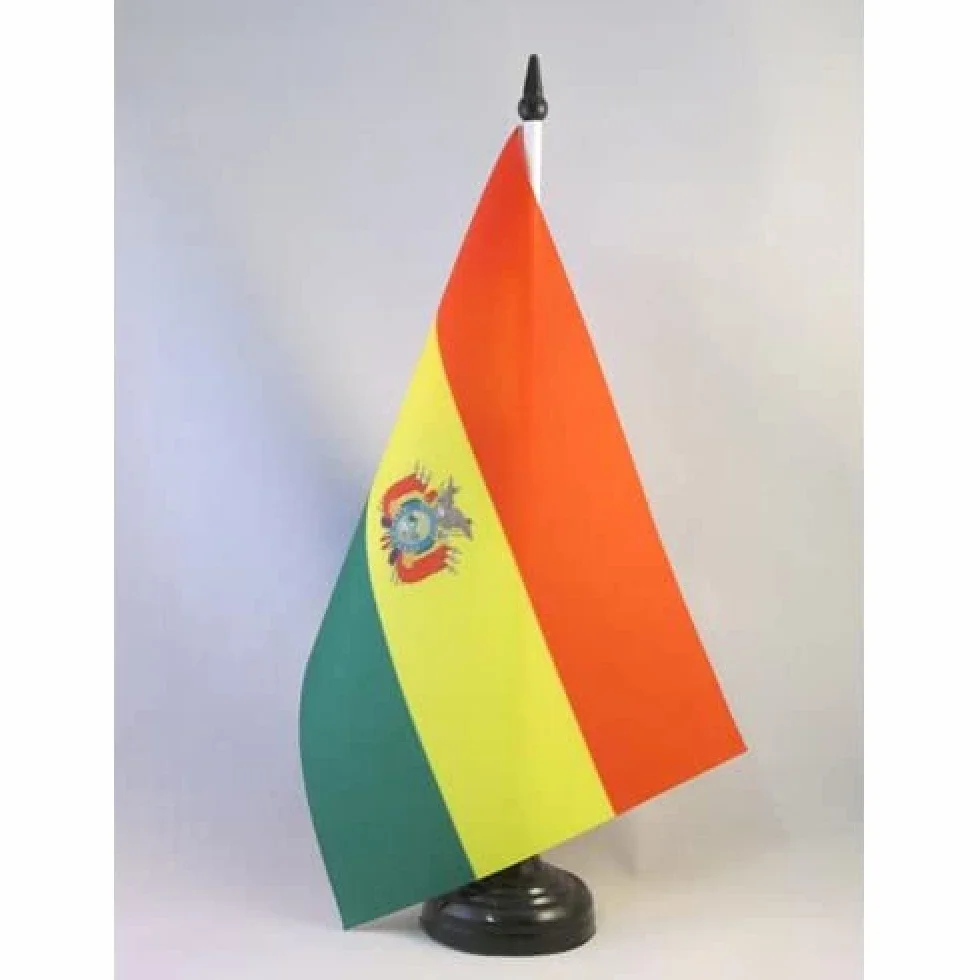 AZ FLAG Bandera de Mesa de Bolivia 21x14 cm