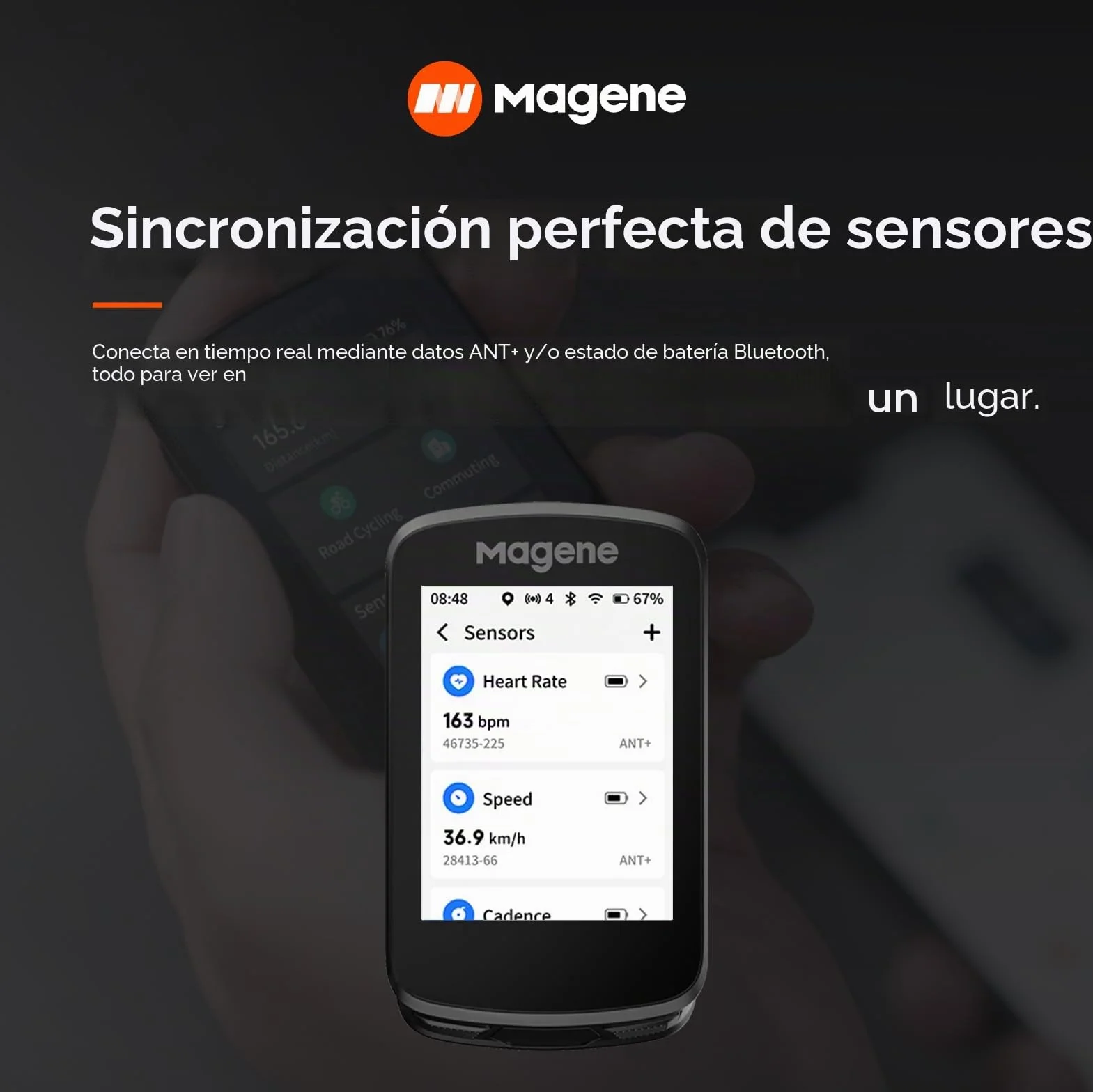 Magene C506 GPS Ciclocomputador Inalámbrico Pantalla Táctil Color Navegación Mapa WiFi Bluetooth IPX7