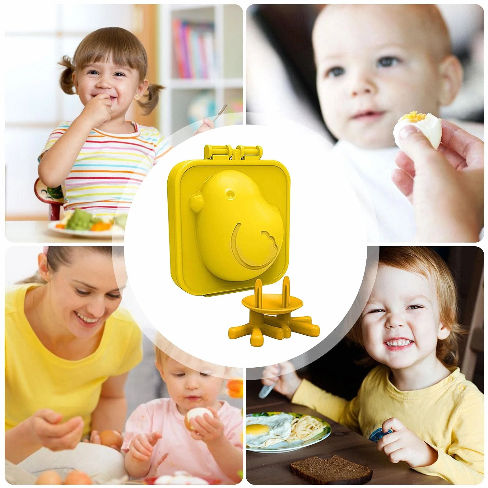 Molde para huevos con forma de pollito, color amarillo, molde para huevos cocidos, molde para huevos cocidos, molde para huevos cocidos, para huevos cocidos, huevos de Pascua, pollitos
