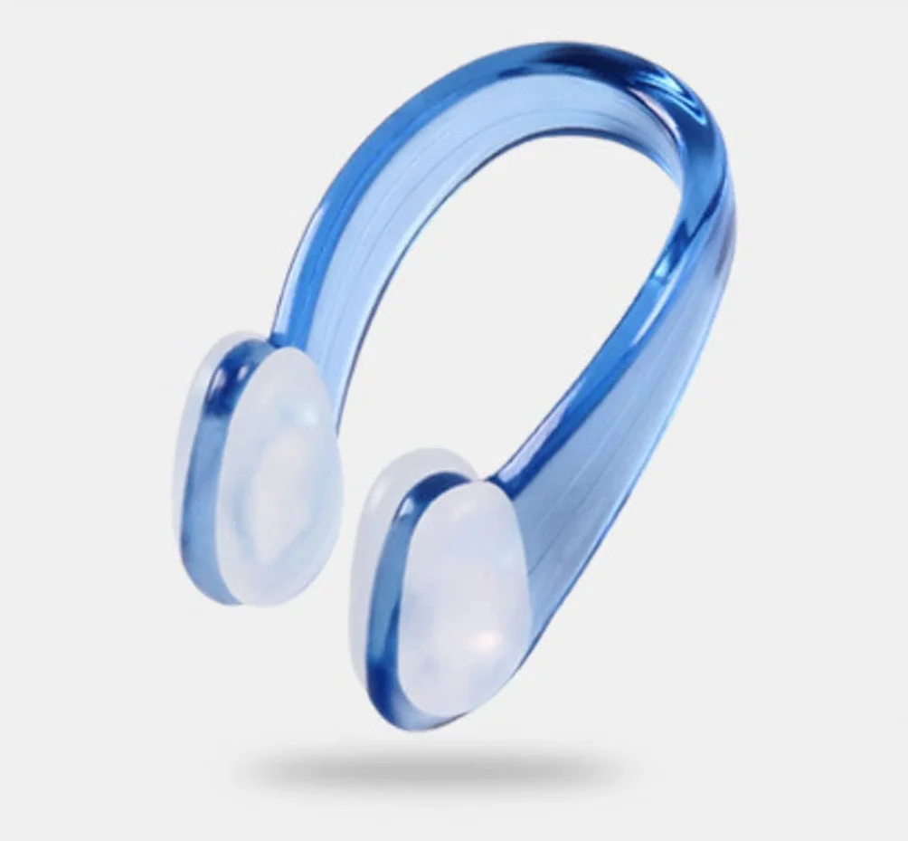 Nadador silicona nariz pinza impermeable Natación protector nadar adultos niños buceo 2 unids azul