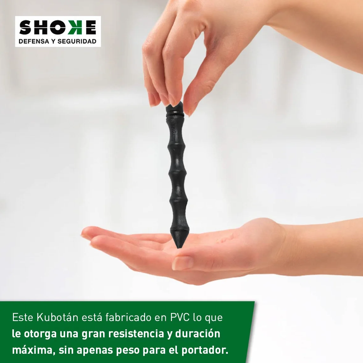 SHOKE Kubotán Defensa Personal PVC 5 Puntas Intercambiables Bolsa Agujereada