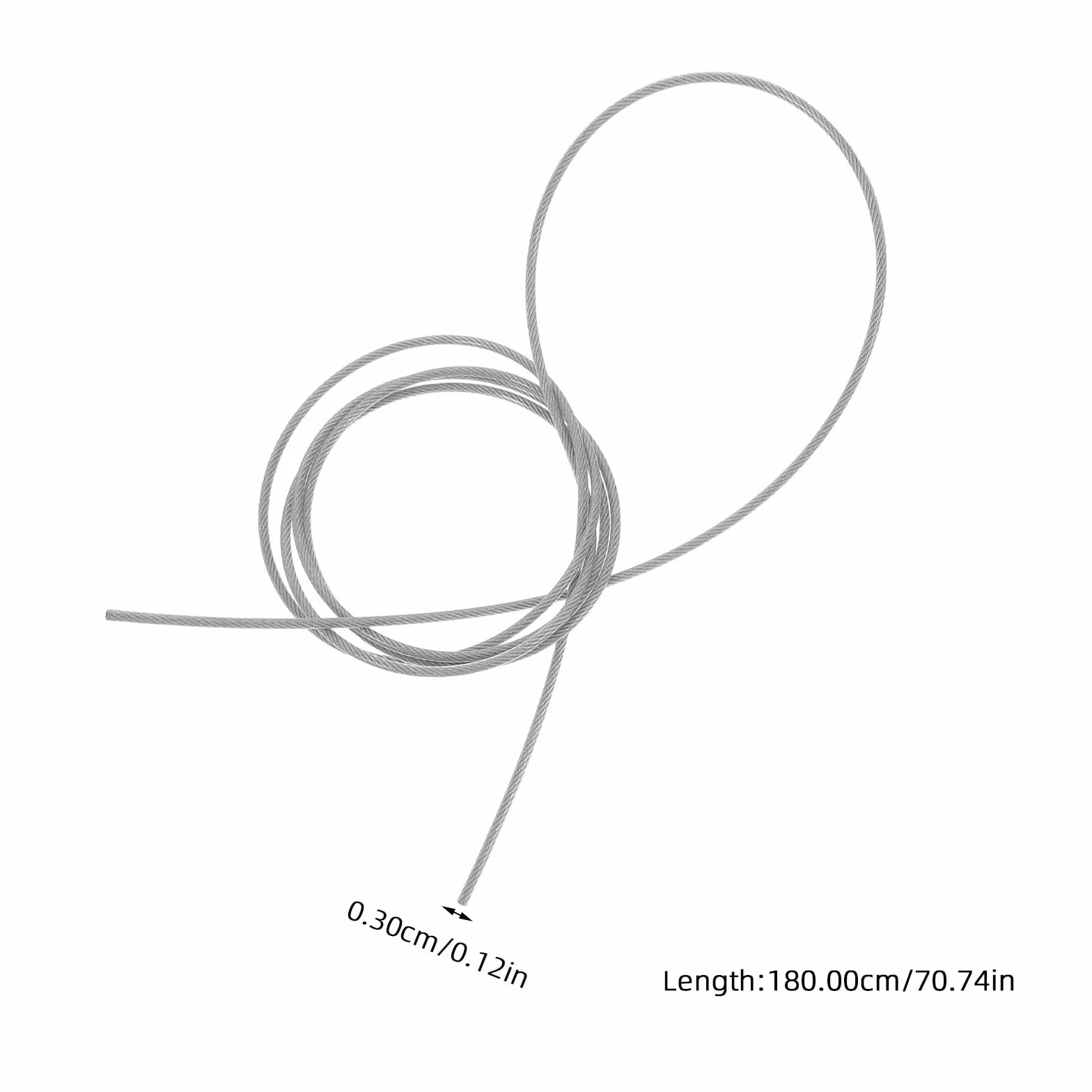 STOBAZA Cuerda para Red de Baloncesto, Cable de Acero Duradero en 2 Piezas, Accesorio de Fijación