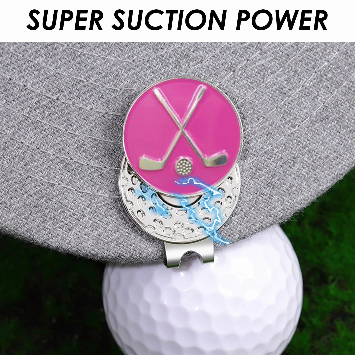 3 Clips de Fijación de Ala, Accesorios de Golf, Marcadores de Bolas, Diseño de Patrones de Moda