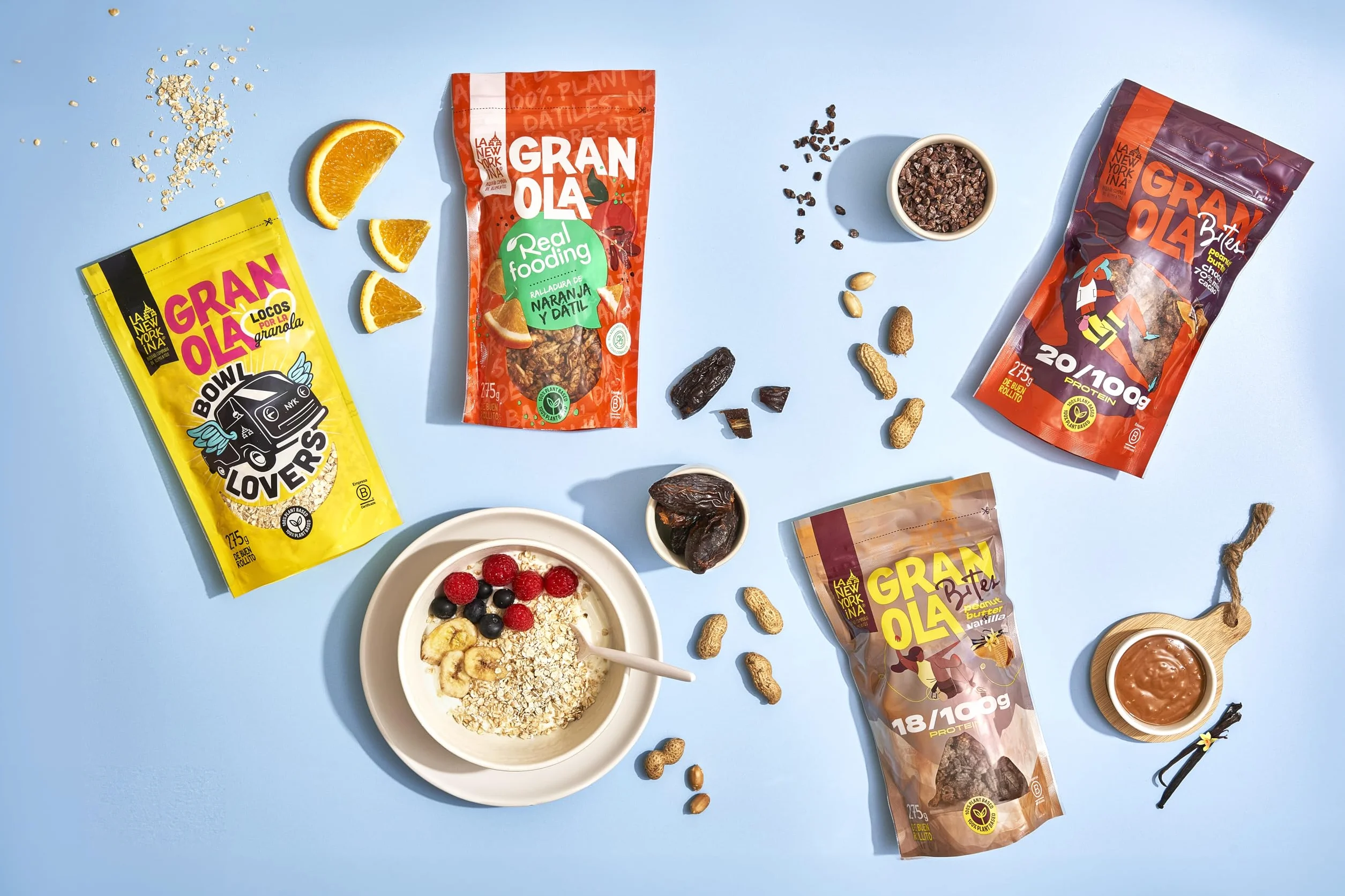 La Newyorkina Granola Real Fooding 275g Aceite de Oliva Virgen Extra Pasta de Dátil