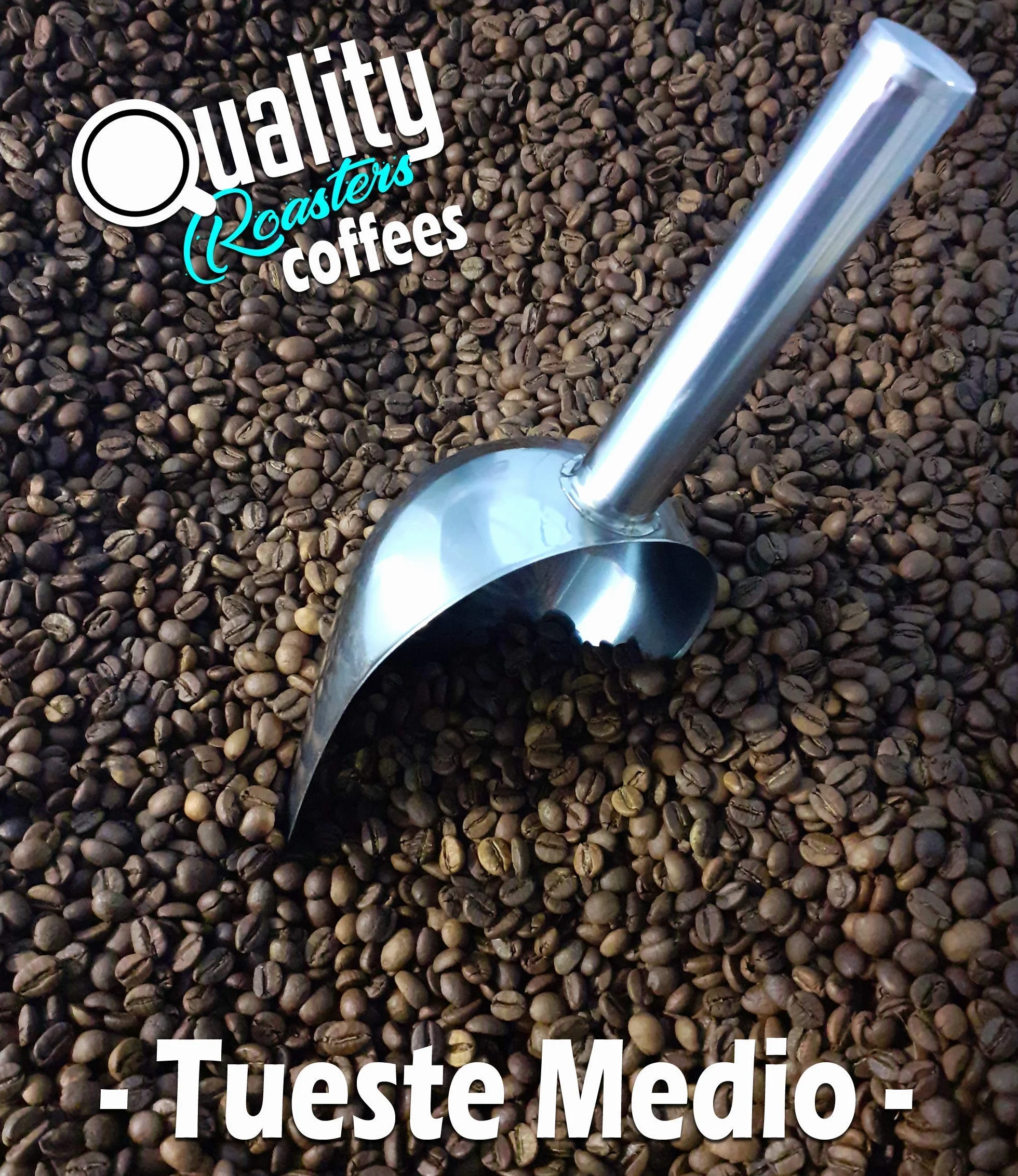 Quality Roasters Coffees. Café en grano Natural. 100% Arábica. Cuatro orígenes: Colombia, Brasil, Honduras y Uganda. Tueste medio. 4x250 gr