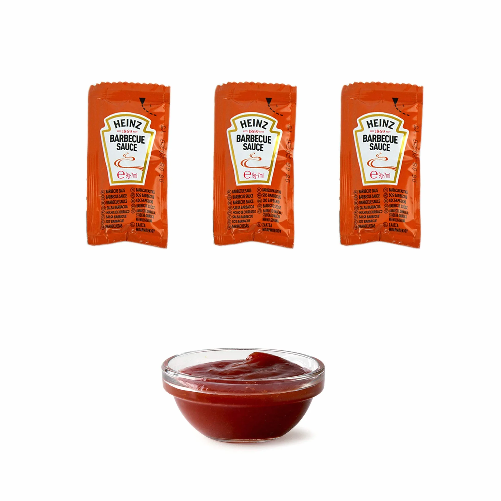 Heinz Salsa barbacoa Sachet – Paquete de 250 unidades de 9 g cada una