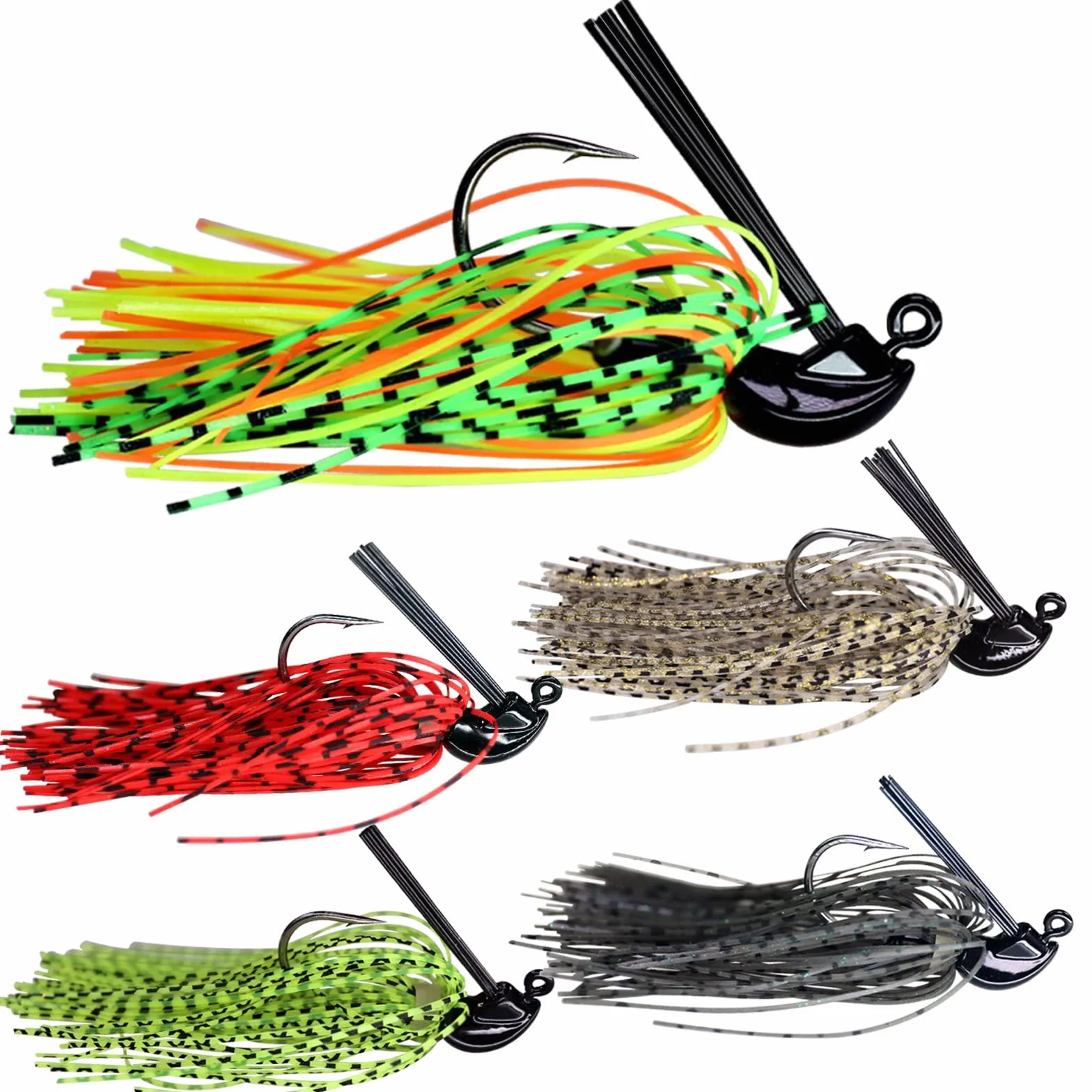 THKFISH Señuelos de Pesca Jigs Kit 5g 7g 10g 12g 14g 15g 16g 5 piezas 10 Pares
