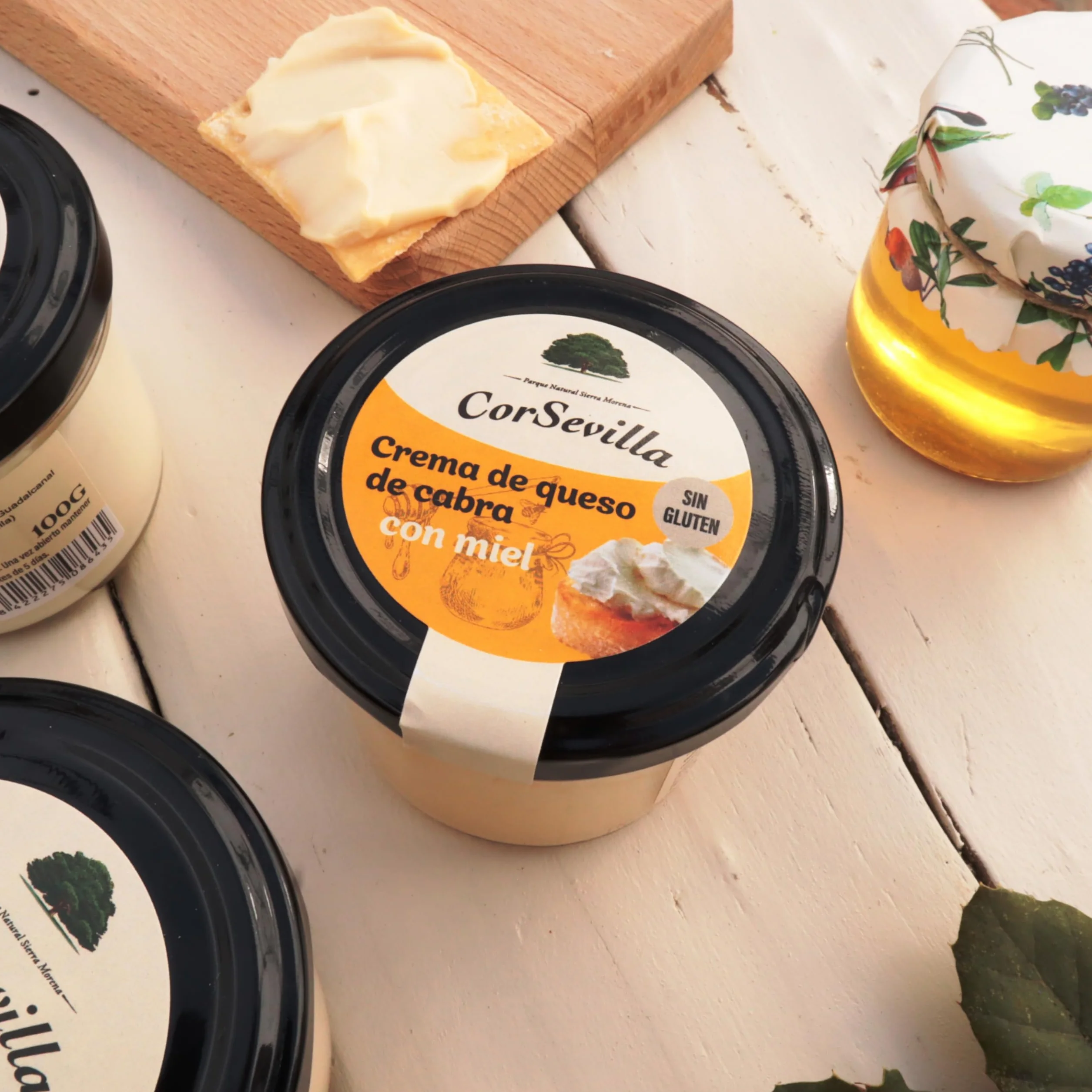Corsevilla Crema Queso Cabra Curado Miel Queso Untar Gourmet 100 g