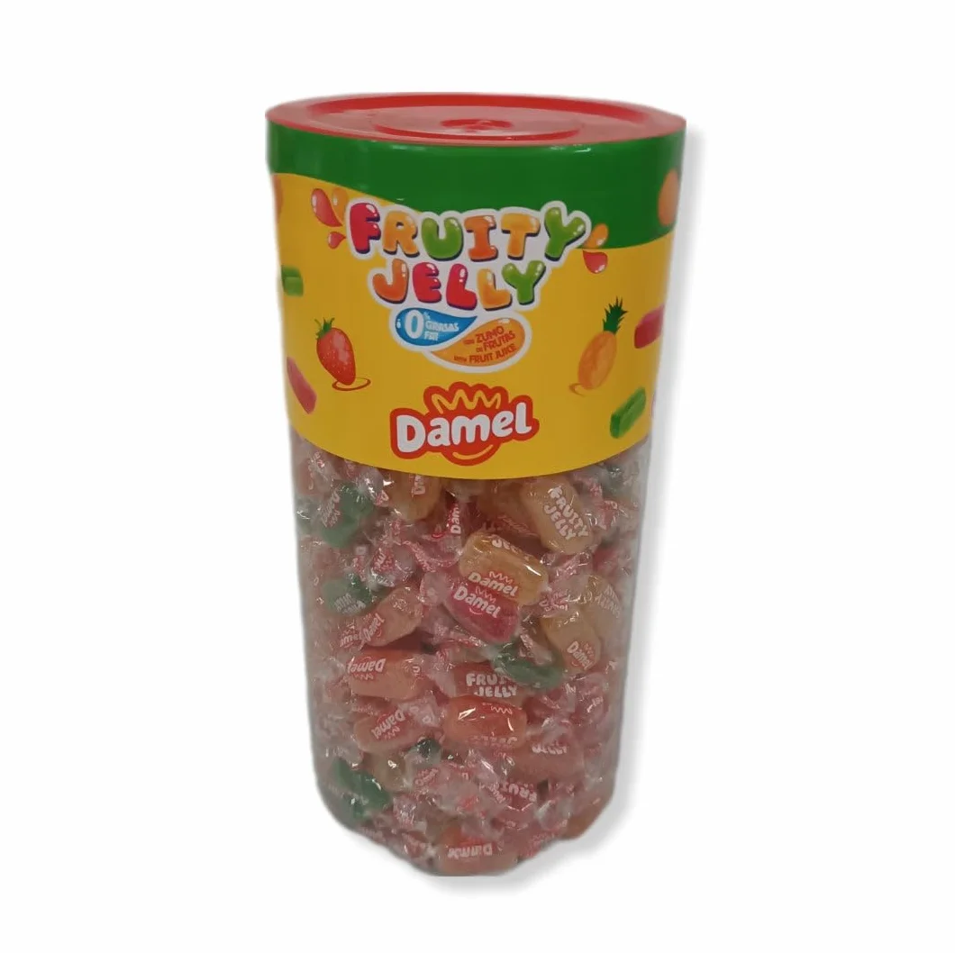 Fruity Jelly Damel Caramelos Envueltos 0% Grasas - Tarro Reutilizable | Contiene 1,7kg