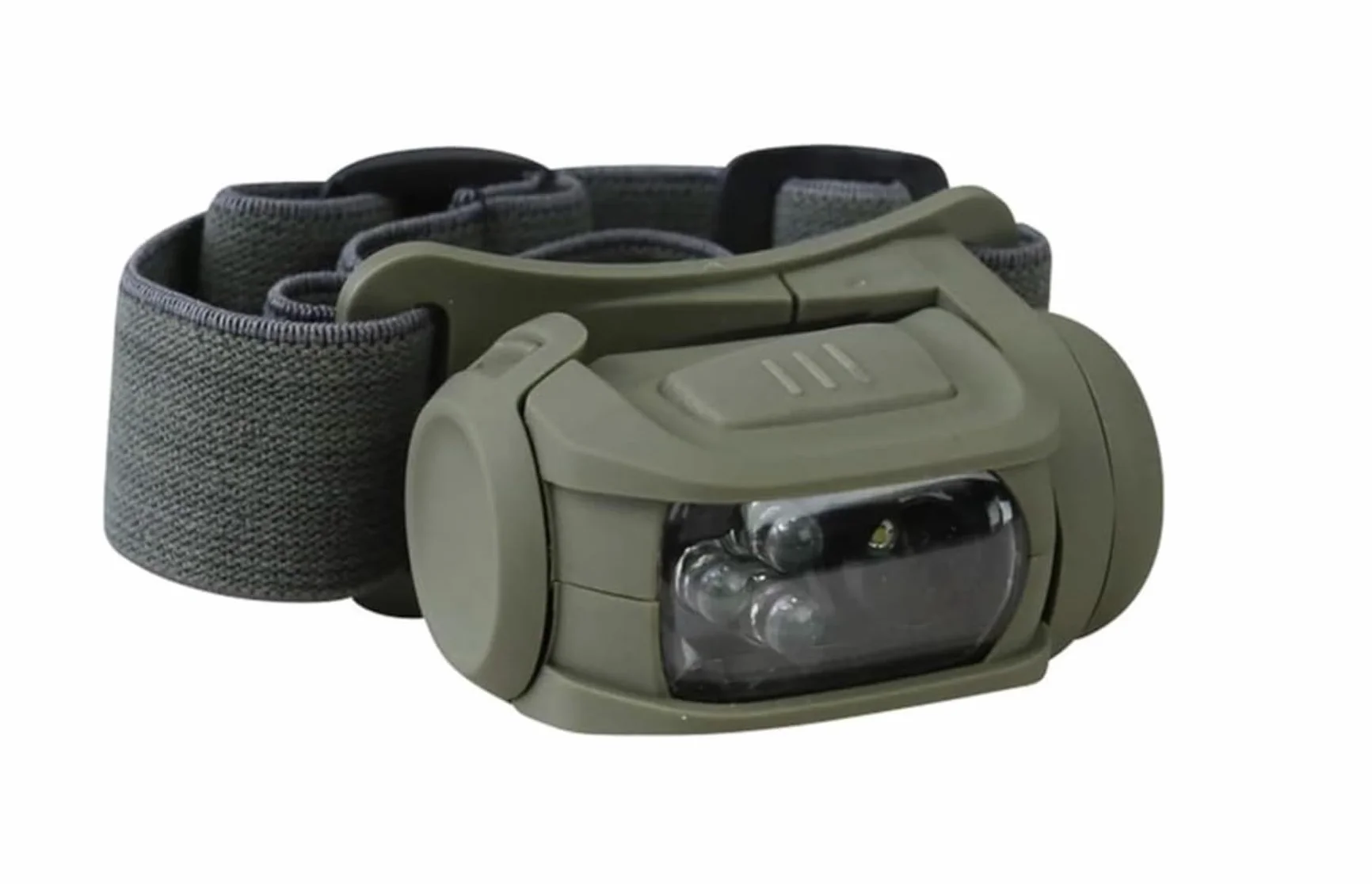 Depredador II Linterna Frontal LED Militar de Campamento Filtro Rojo Verde Oliva