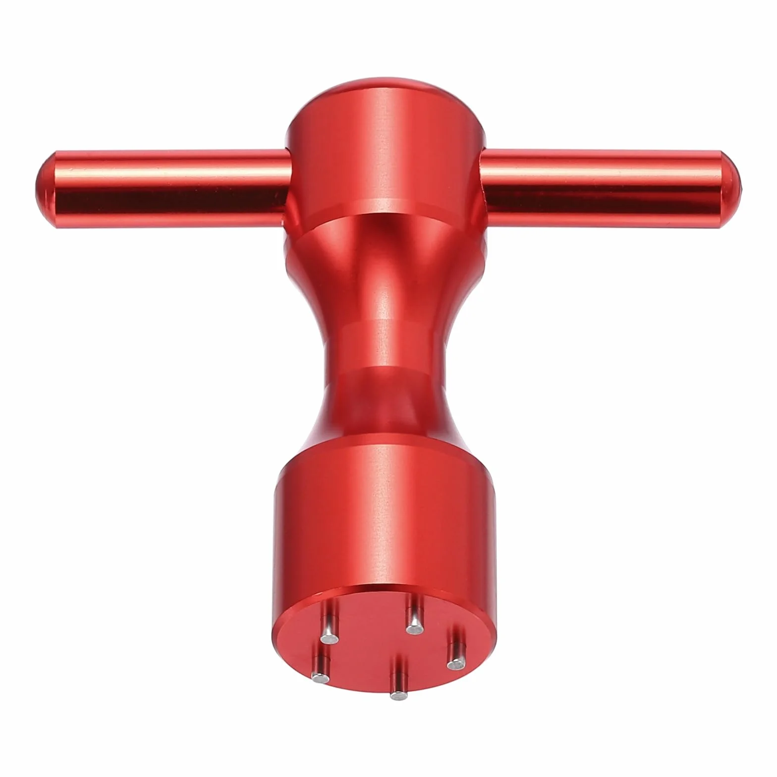 QUARKZMAN Llave de peso para golf de aleación de aluminio con 5 agujeros para putter Studio Select Button Back Rojo